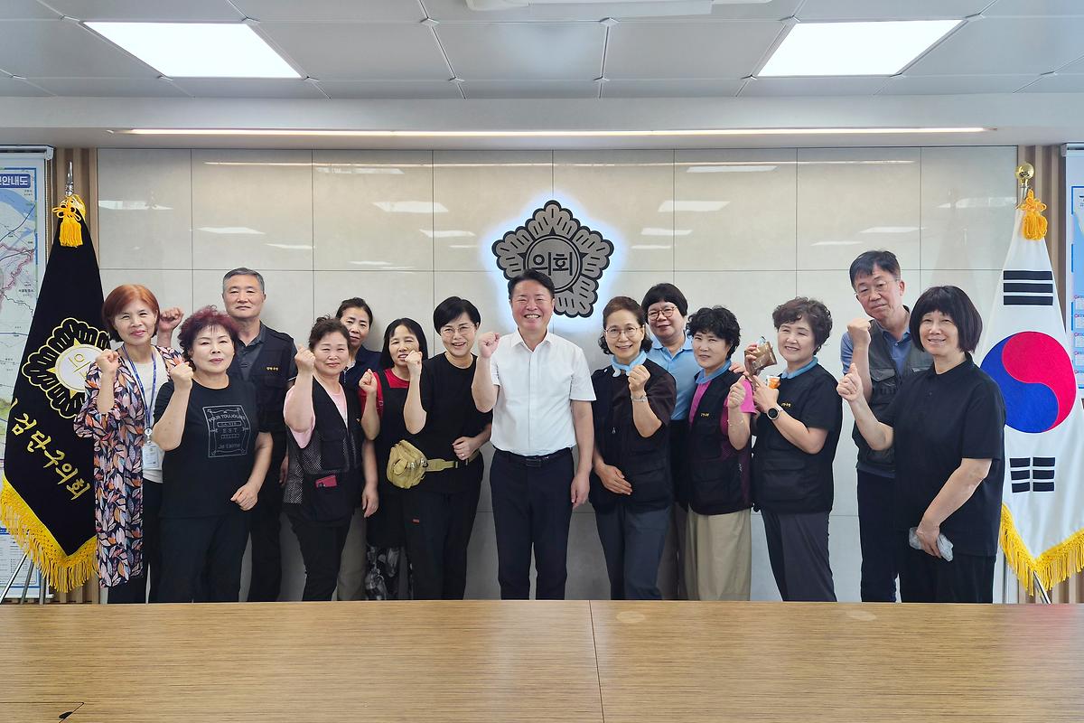 임시청사 환경미화 근로자 차담회(2026.08.06.) 사진